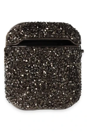 Newface Airpods 2 (2.nesil) Mira Taşlı Kılıf - Siyah