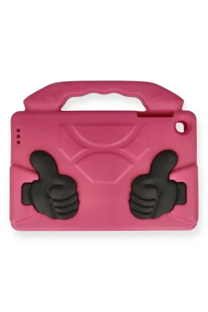 Newface Samsung Galaxy Tab A9 Kılıf Like Stantlı Tablet Silikon - Pembe