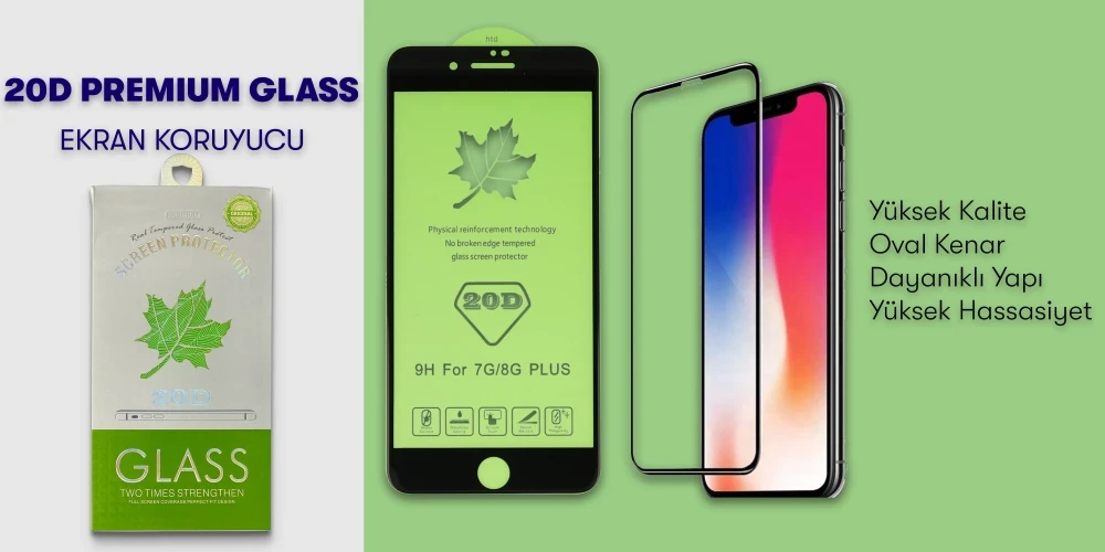 20D Premium Cam Ekran Koruyucu