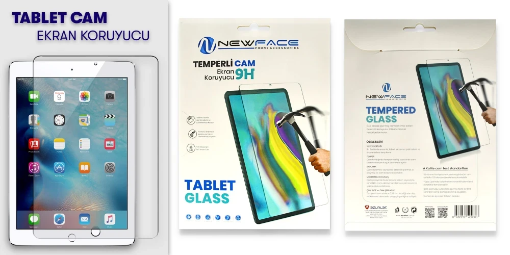 Tablet Cam Ekran Koruyucu