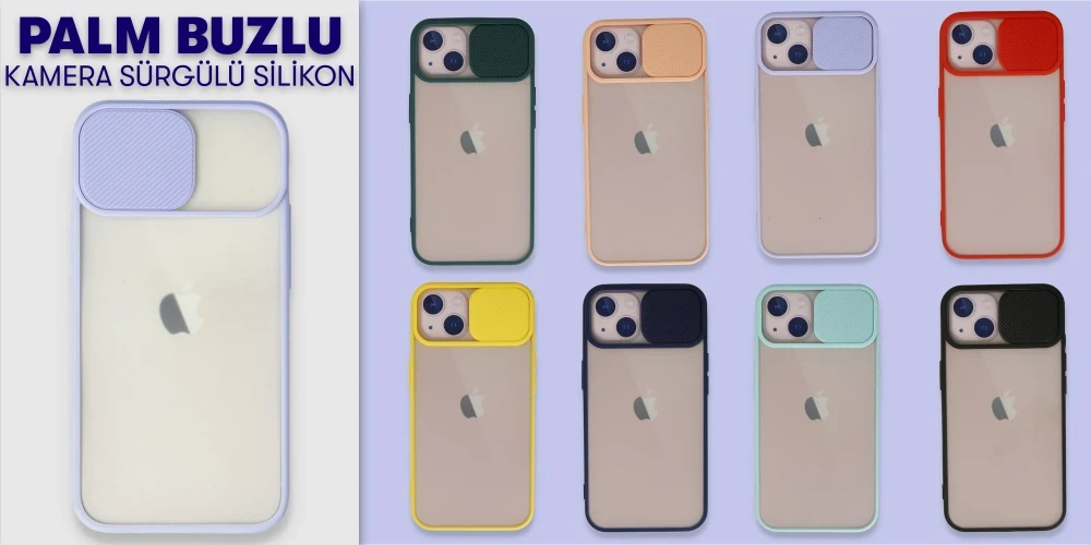 Palm Buzlu Kamera Sürgülü Silikon