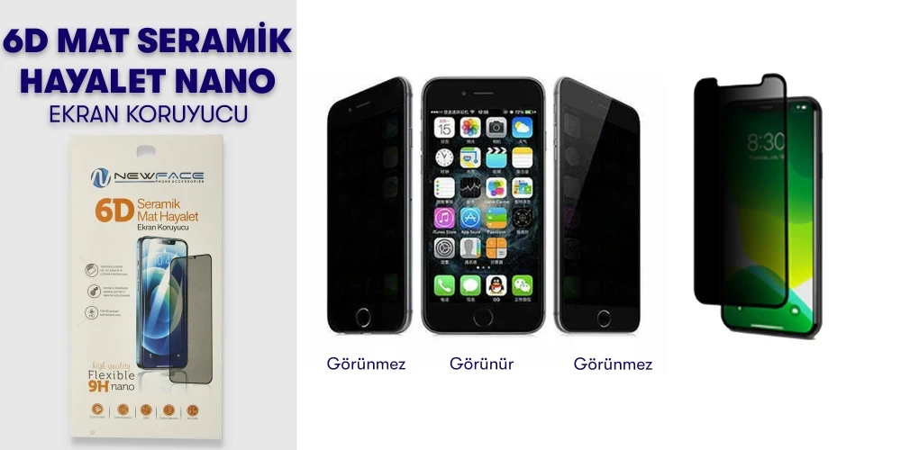 6D Mat Seramik Hayalet Nano Ekran Koruyucu