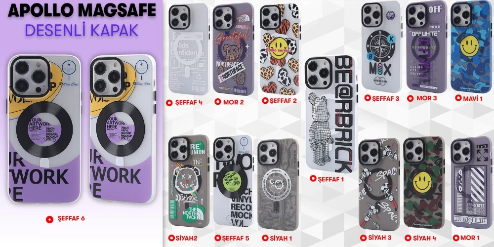 Apollo Magneticsafe Desenli Kapak