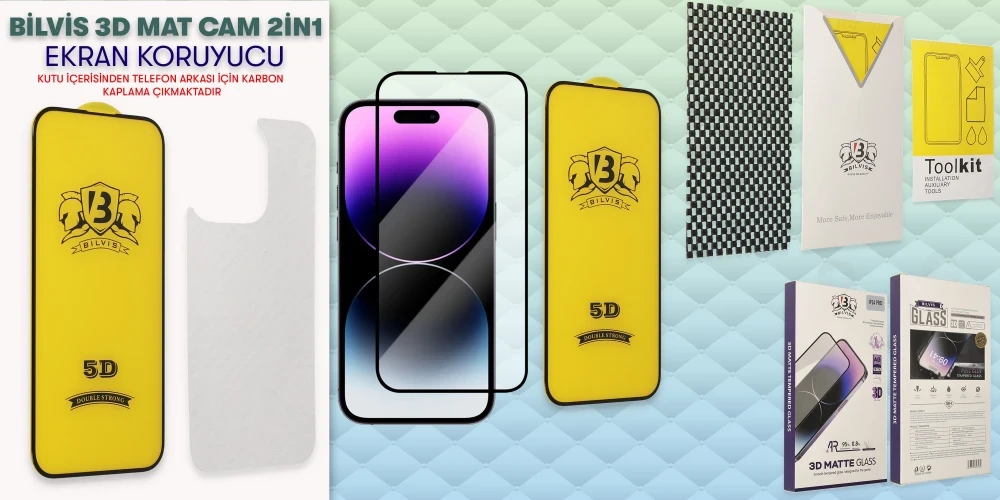 Bilvis 3D Mat Cam Ekran Koruyucu