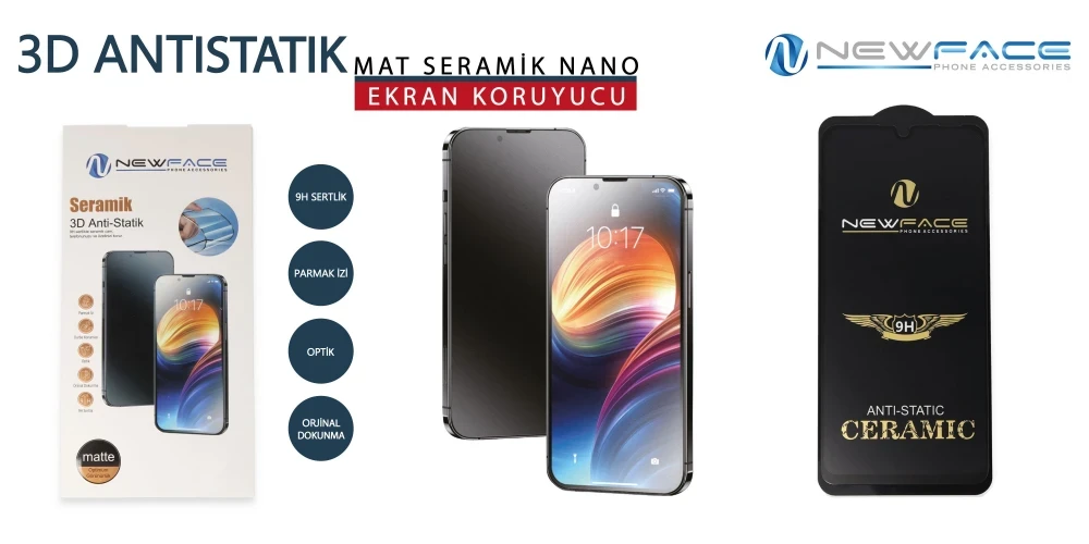 3D Antistatik Mat Seramik Nano Ekran Koruyucu