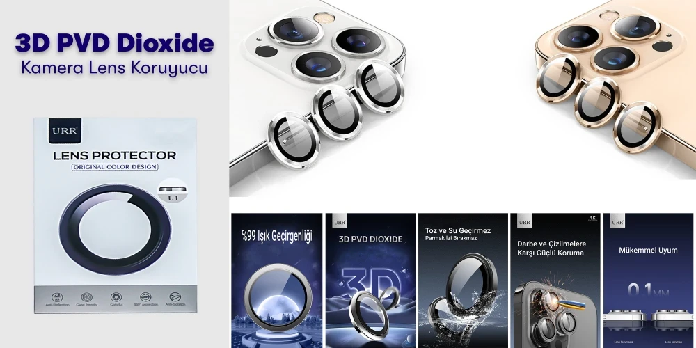 3D PVD Dioxide Kamera Lens Koruyucu