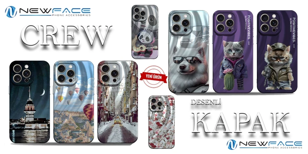 Crew Desenli Kapak