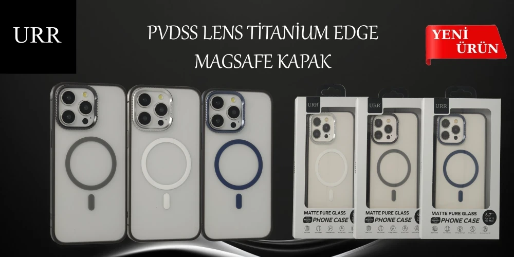 PVDSS Lens Titanium Edge Magsafe Kapak