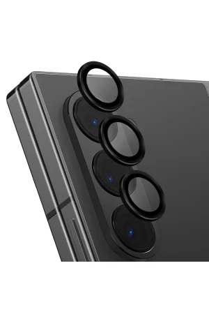 Uniq Samsung Galaxy Z Fold 6 Optix Alüminyum Kamera Lens Koruyucu - Siyah