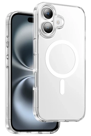 Keephone iPhone 16 Hybrid Pro Magsafe Kılıf - Şeffaf