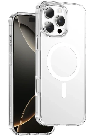 Keephone iPhone 16 Pro Max Hybrid Pro Magsafe Kılıf - Şeffaf