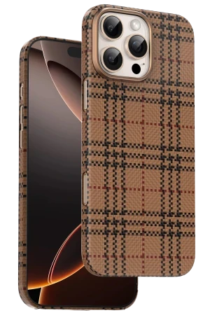 Keephone iPhone 16 Pro Scots Kevlar Magsafe Kılıf - Çöl Titanyum