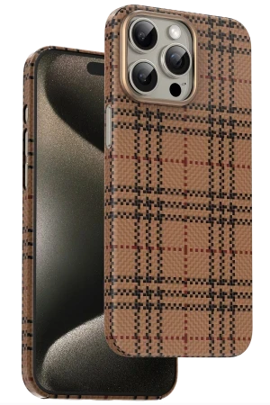 Keephone iPhone 15 Pro Max Scots Kevlar Magsafe Kılıf - Çöl Titanyum