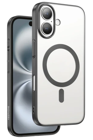 Keephone iPhone 16 Skingrip Magsafe Kılıf - Siyah Titanyum