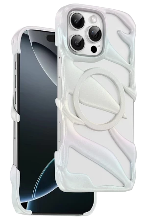 Keephone iPhone 16 Pro Helios Magsafe Kılıf - Beyaz