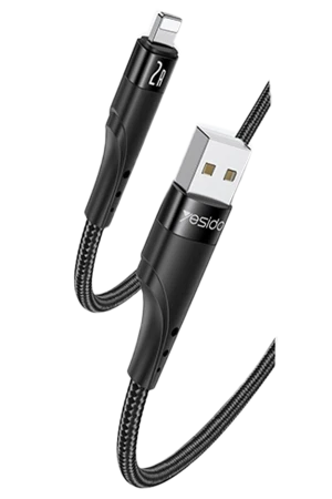 Yesido CA109 3M 2A Usb to Lightning Hızlı Şarj Kablosu - Siyah