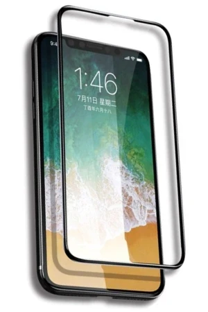 Yesido iPhone 14 TG12 5D Cam Ekran Koruyucu - Siyah