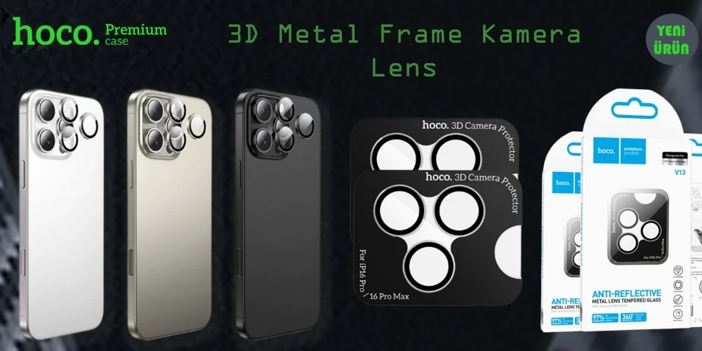 3D Metal Frame Kamera Lens
