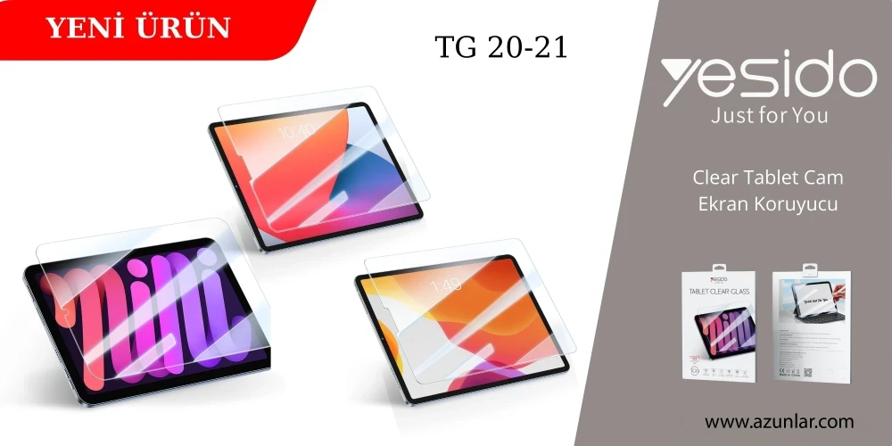 Clear Tablet Cam Ekran Koruyucu