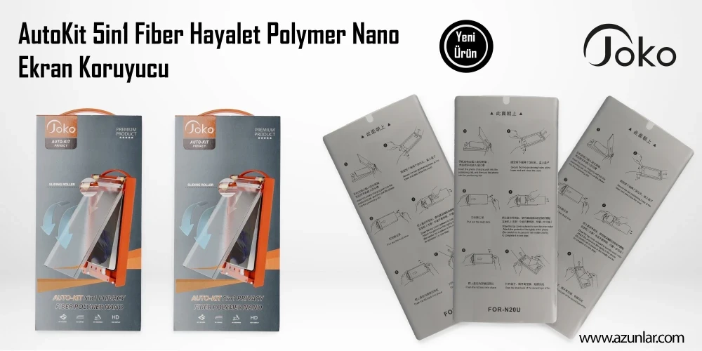 AutoKit 5in1 Fiber Hayalet Polymer Nano Ekran Koruyucu