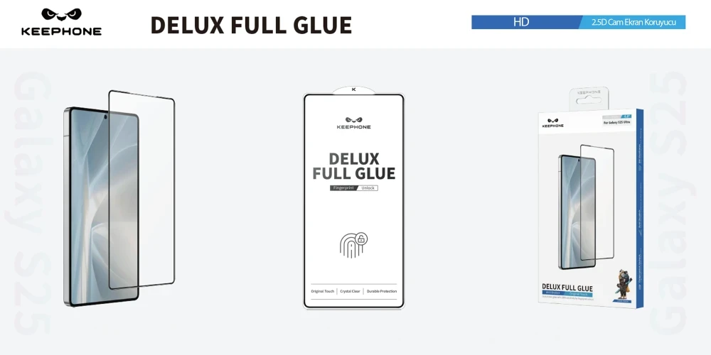 Delux Full Glue 2.5D Cam Ekran Koruyucu