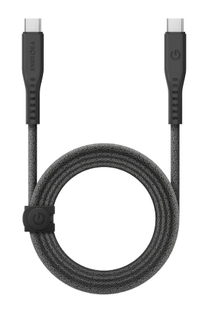 Energea Flow 3M 240W Type-C to Type-C PD Hızlı Şarj Kablo - Siyah