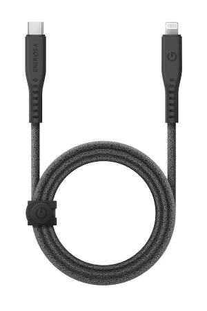 Energea Flow 1.5M 60W Type-C to Lightning PD Hızlı Şarj Kablo - Siyah