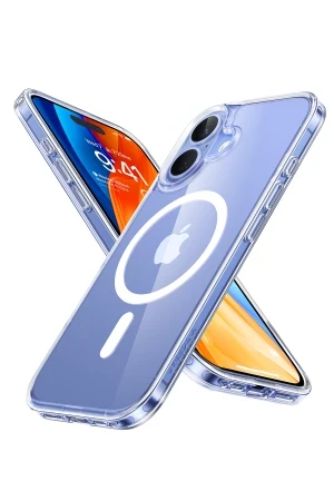 Torras Apple iPhone 16 Diamond Clear Magsafe Kılıf - Şeffaf