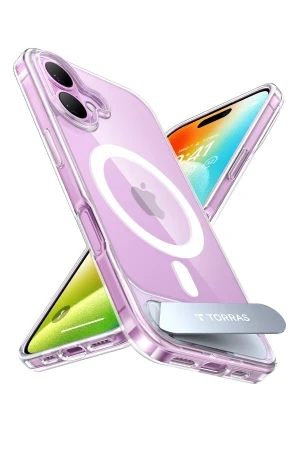 Torras Apple iPhone 16 P Stand Serisi Magsafe Kılıf - Şeffaf