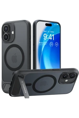 Torras Apple iPhone 17 P Stand Serisi Magsafe Kılıf - Siyah