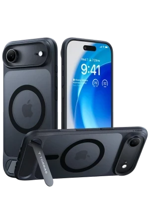 Torras Apple iPhone 17 Air P Stand Serisi Magsafe Kılıf - Siyah