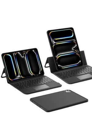 ESR Apple iPad Pro 13 (2024) Ascend Klavyeli Tablet Kılıfı - Siyah