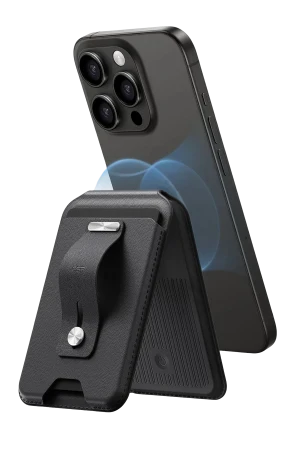 ESR HaloLock Geo Apple Find My Destekli Stant Özellikli Magsafe Kartlık - Siyah