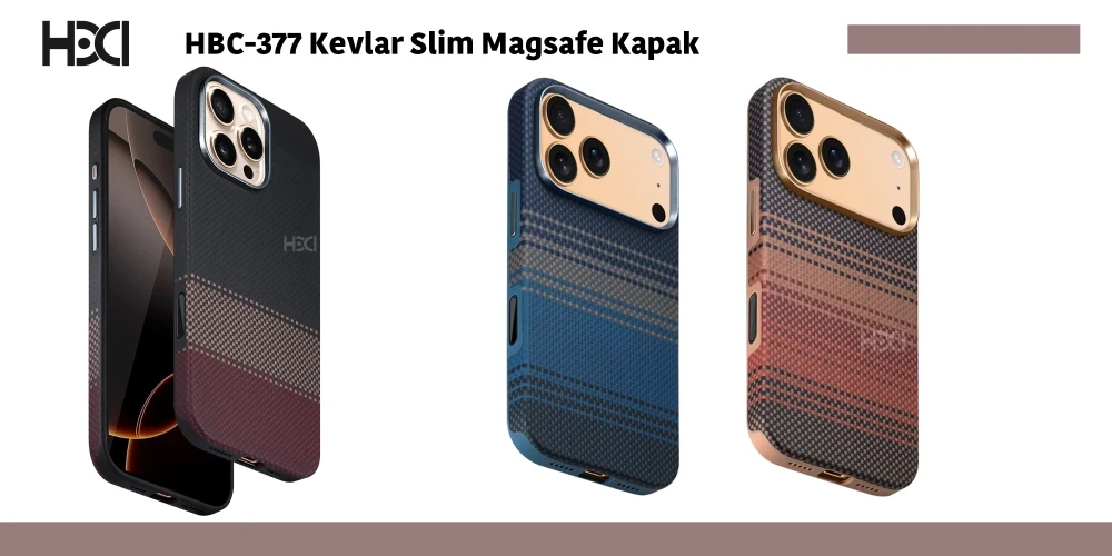 HBC-377 Kevlar Slim Magsafe Kapak