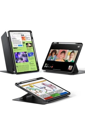 ESR Apple iPad Air 11 (2024) Flip Hybrid Kalemlikli Tablet Kılıfı - Siyah