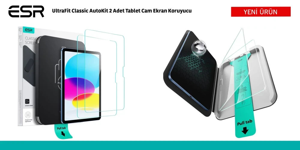 UltraFit Classic AutoKit 2 Adet Tablet Cam Ekran Koruyucu