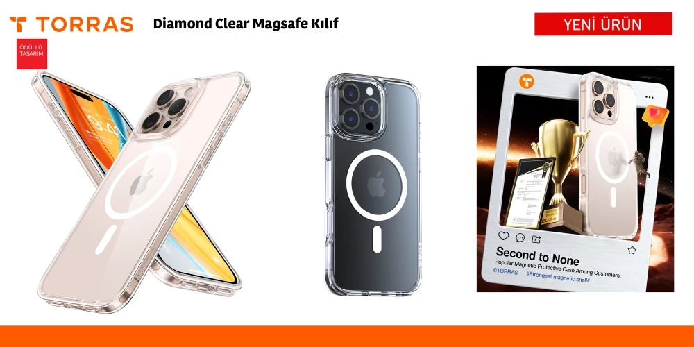 Diamond Clear Magsafe Kılıf