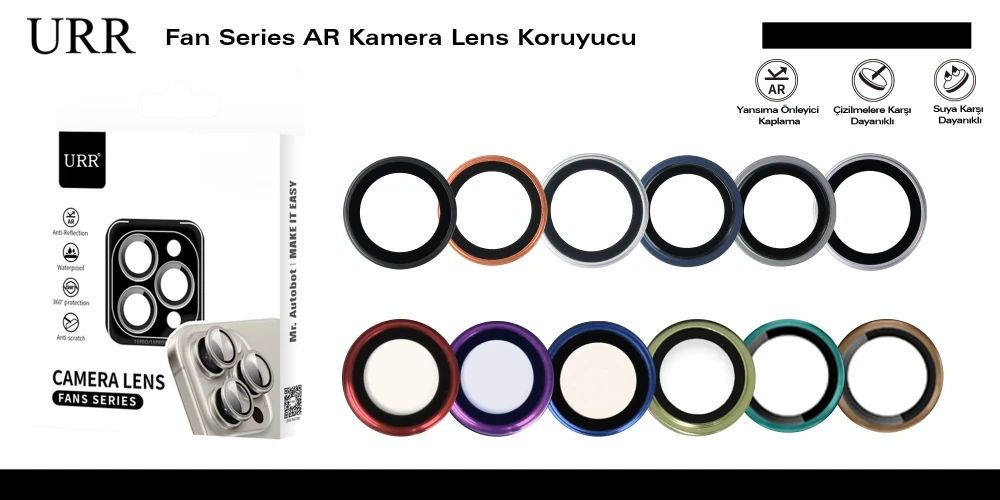 Fan Series AR Kamera Lens Koruyucu
