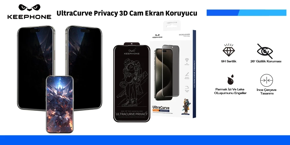 UltraCurve Privacy 3D Cam Ekran Koruyucu