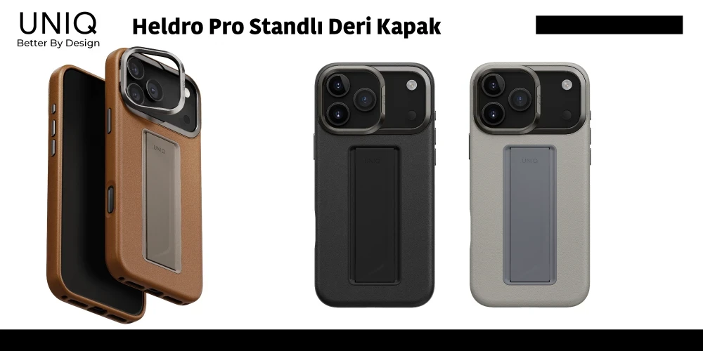 Heldro Pro Magsafe Standlı Deri Kapak