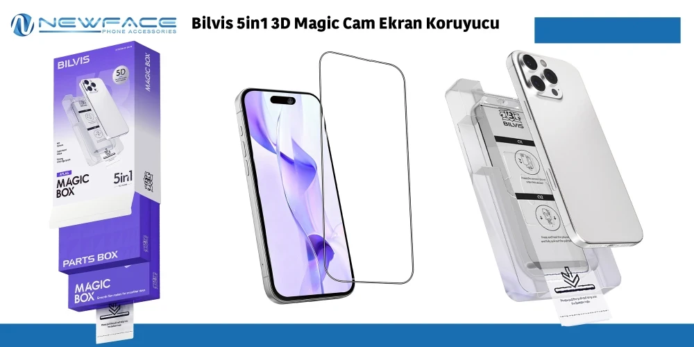 Bilvis 5in1 3D Magic Cam Ekran Koruyucu