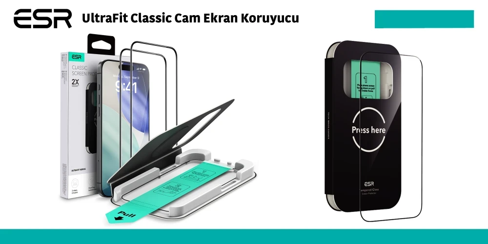 UltraFit Classic 2 Adet Cam Ekran Koruyucu